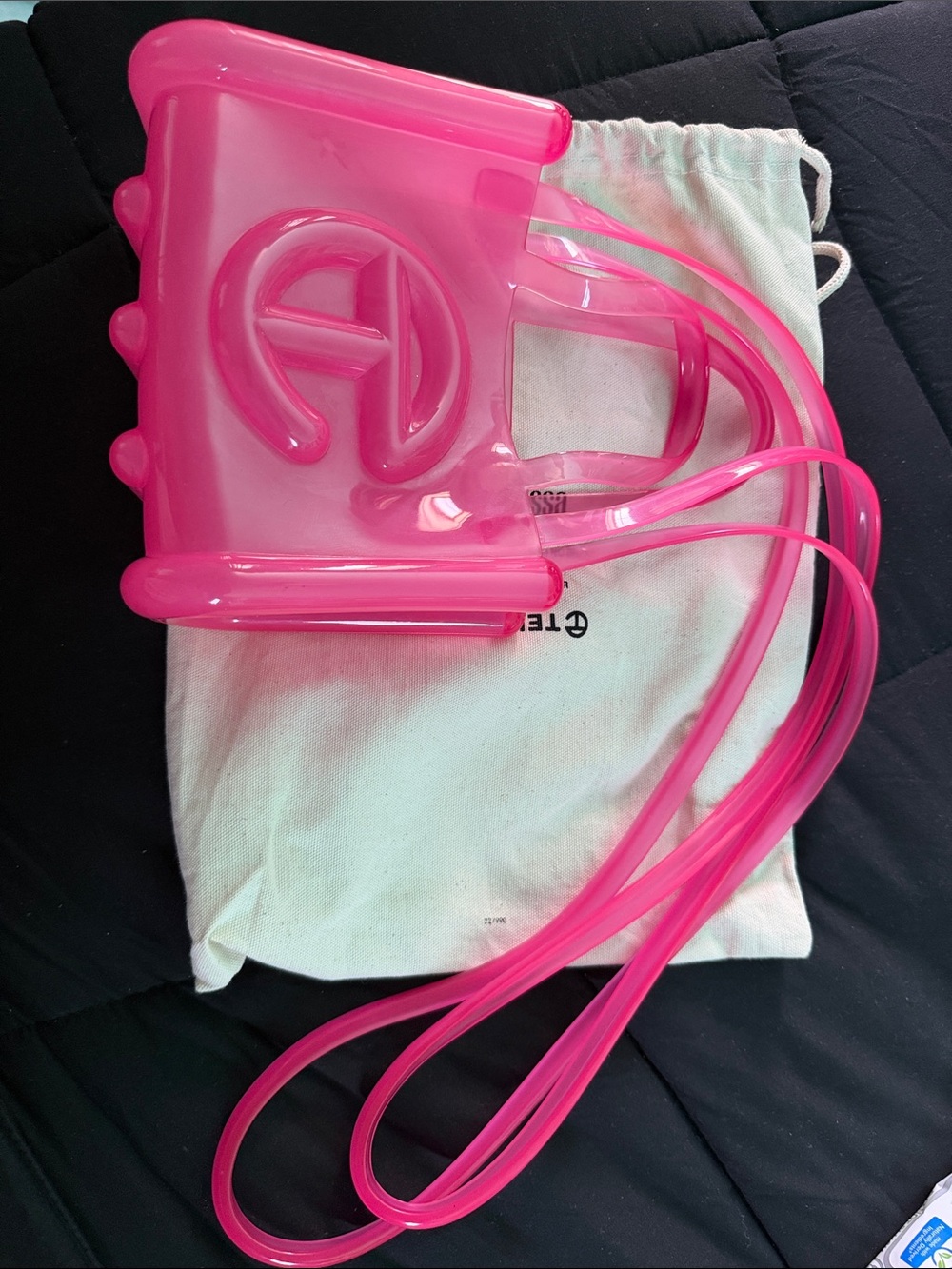 Telfar x Melissa Pink Clear Jelly Small Shopping Bag Crossbody